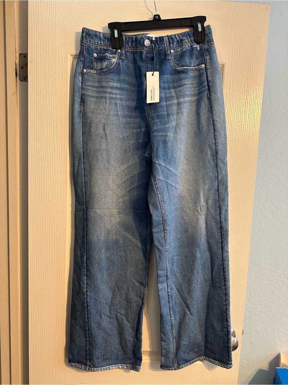 Rag & Bone Miramar Sweatpant Wide-Leg Jeans